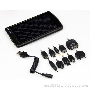 Ultra Thin Solar Powered High Capacity (3000mAh) Backup Battery and Charger for Cell Phones, iPhone, iPod, and Most US